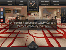 Tablet Screenshot of nourisonhospitality.com